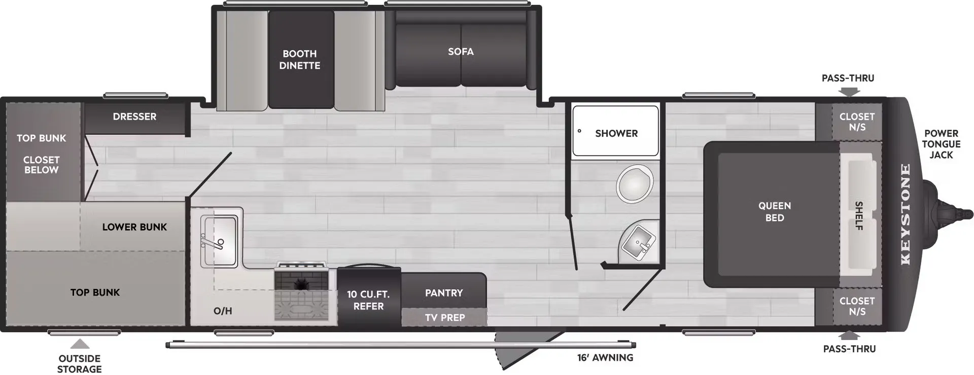 2026 Keystone Springdale Classic 291BRCWE - Floor plan