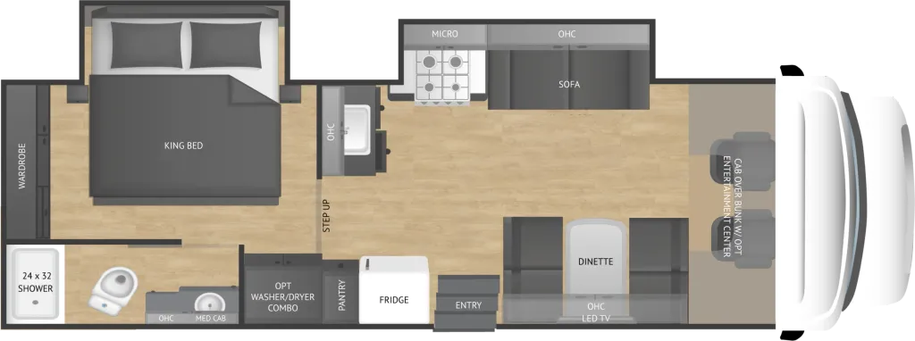 2027 NeXus RV Triumph 29T floor plan