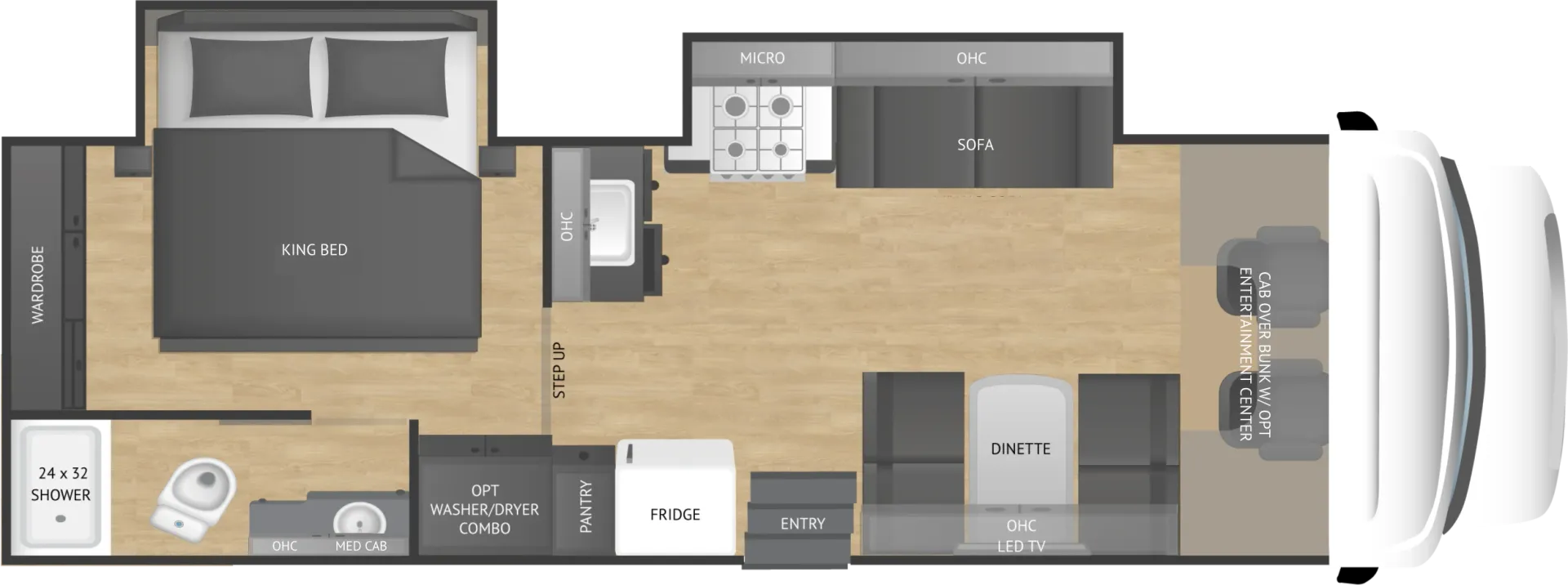2027 NeXus RV Triumph 29T - Floor plan