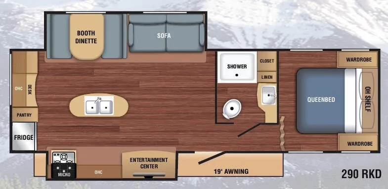 Braxton Creek LX 290RKD floor plan