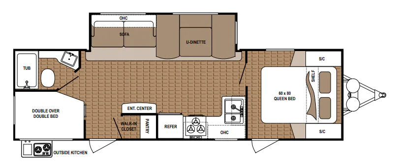 Dutchmen Aspen Trail 2790BHS floor plan