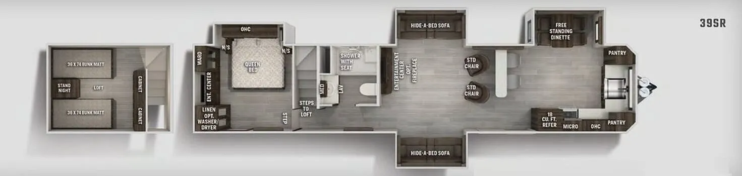Forest River Cherokee 39SR floor plan