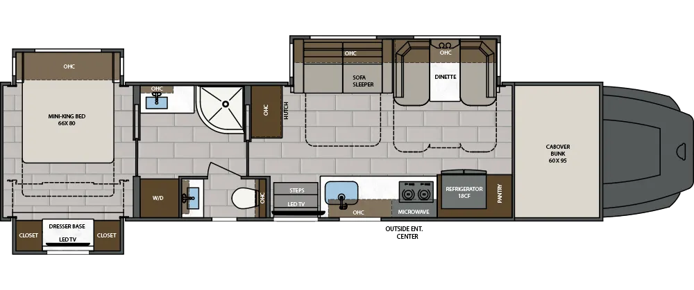 Renegade RV Classic 41CMB floor plan