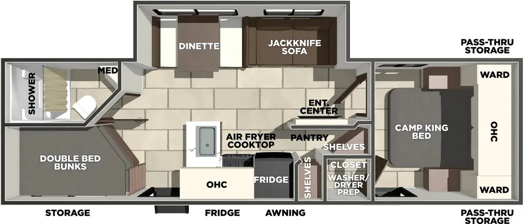 2026 Prime Time Tracer 275BH floor plan