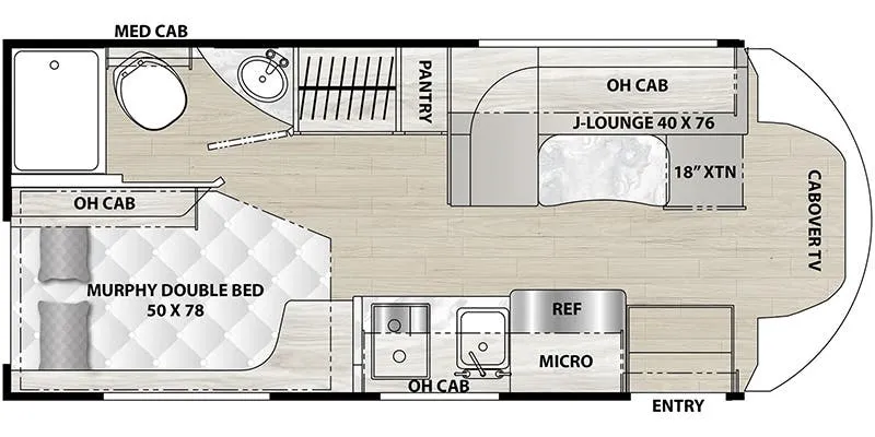 2025 Coachmen Cross Trail EV 21XG - Floor plan