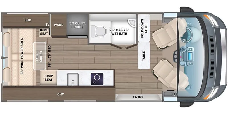 2025 Jayco Solstice 21B - Floor plan