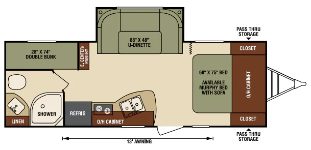 Venture RV Sonic SN220VBH floor plan