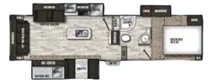 Coachmen Chaparral X-Lite 285X floor plan