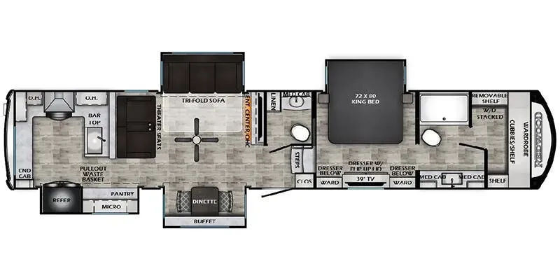 2027 Crossroads RV Redwood 401LK - Floor plan