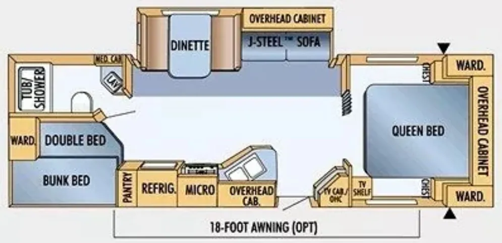 2008 Jayco JAY FEATHER 29X floor plan