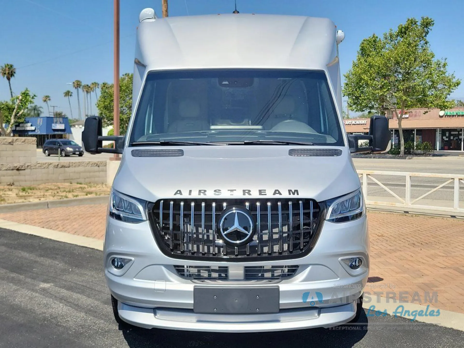 2026 Airstream Atlas Murphy Suite — Front exterior photograph visibly shows the complete motorhome front and exterior body