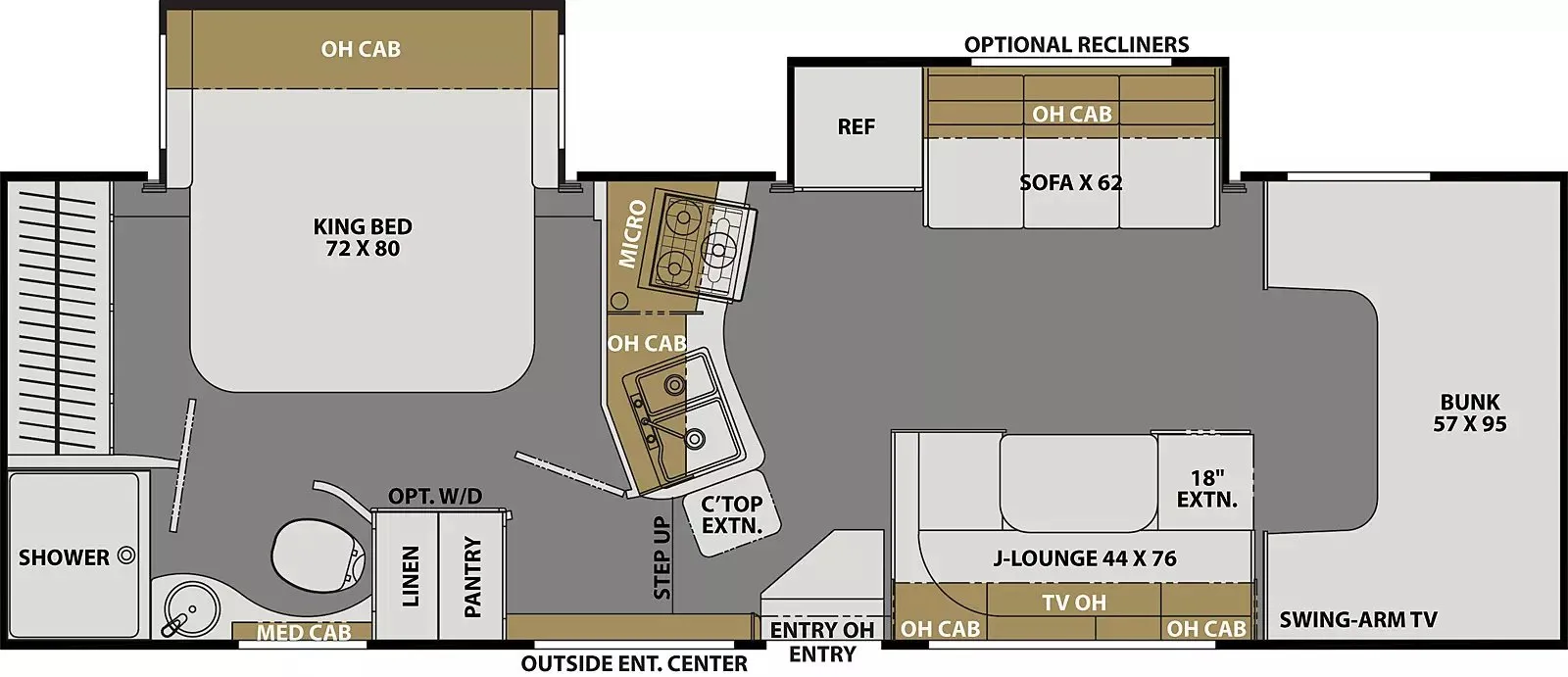 Coachmen Freelander 29KB - Ford 450 floor plan