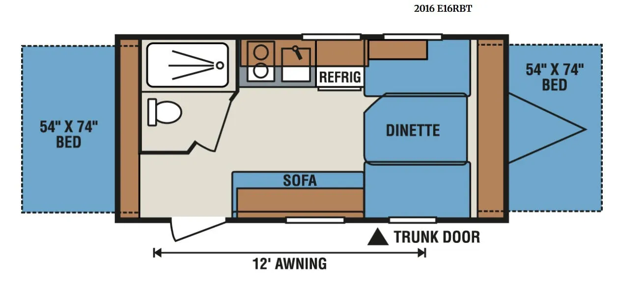 K-Z Spree Escape E16RBT floor plan