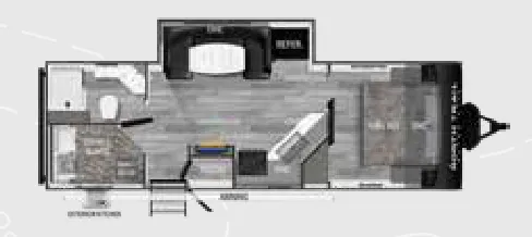 Heartland North Trail 25BHPS floor plan