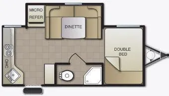 Pacific Coachworks Econ 17RK floor plan
