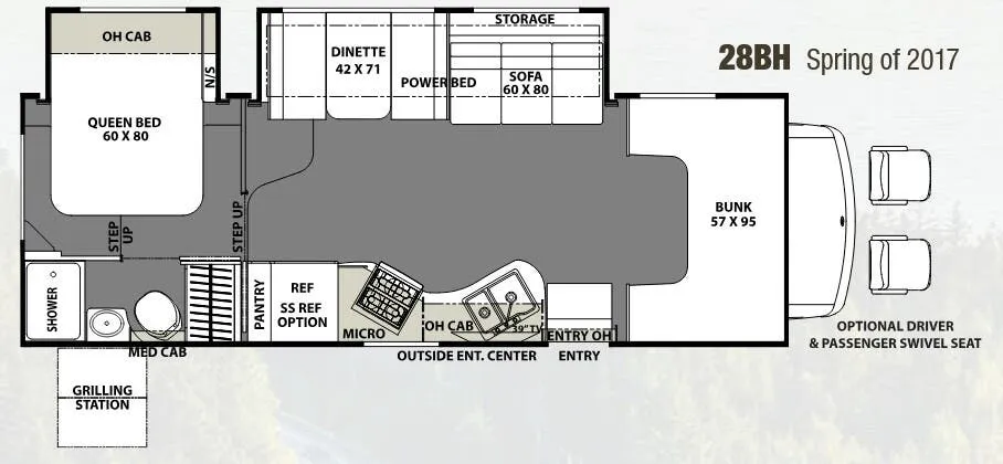 Coachmen Freelander 28BH floor plan
