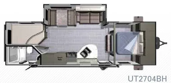 Highland Ridge Open Range Ultra Lite UT2704BH floor plan