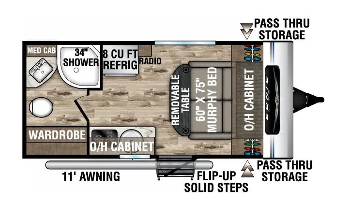 Venture RV Sonic Lite SL150VRB floor plan