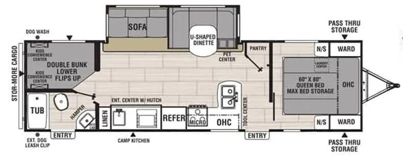 Coachmen Northern Spirit 2963BH floor plan