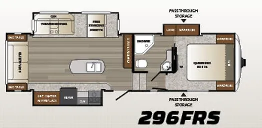 Keystone Outback 296FRS floor plan