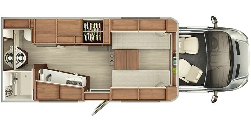 Leisure Travel Wonder W24FTB floor plan