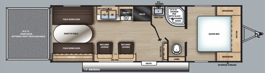 Coachmen Catalina Trail Blazer 26TH floor plan
