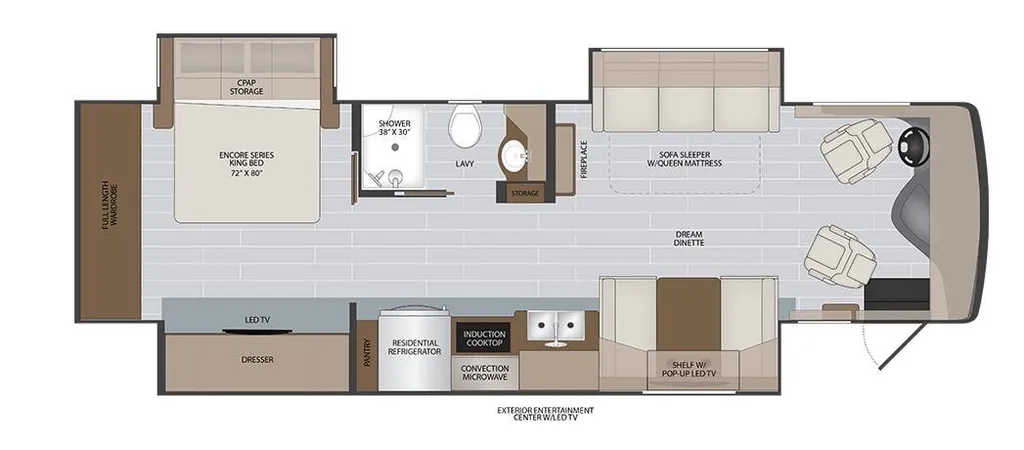 2026 Holiday Rambler Nautica 34RX floor plan