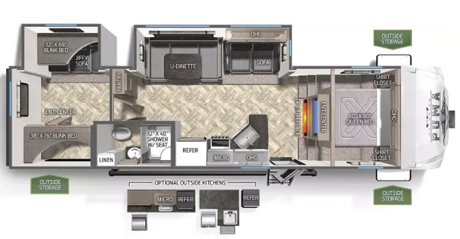 Palomino Puma 295BHSS floor plan