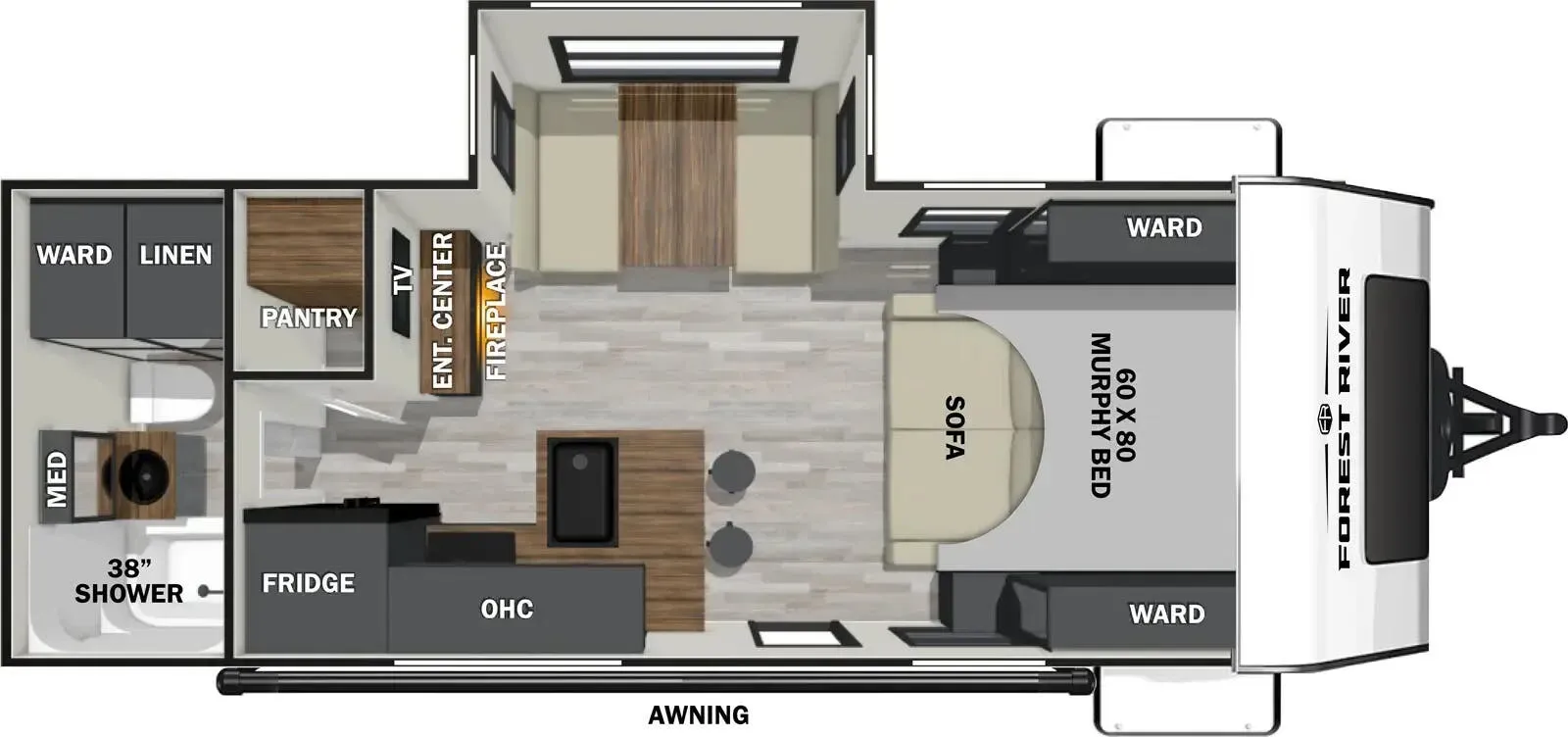 Forest River IBEX Beast Mode 20MDS floor plan