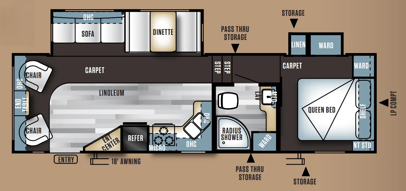 Forest River Salem 29RLW floor plan
