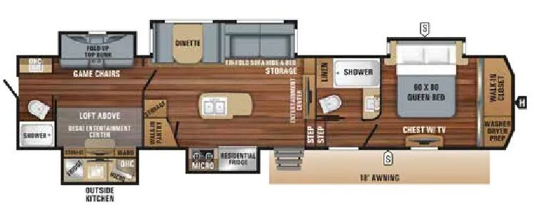 Jayco North Point 379DBFS floor plan