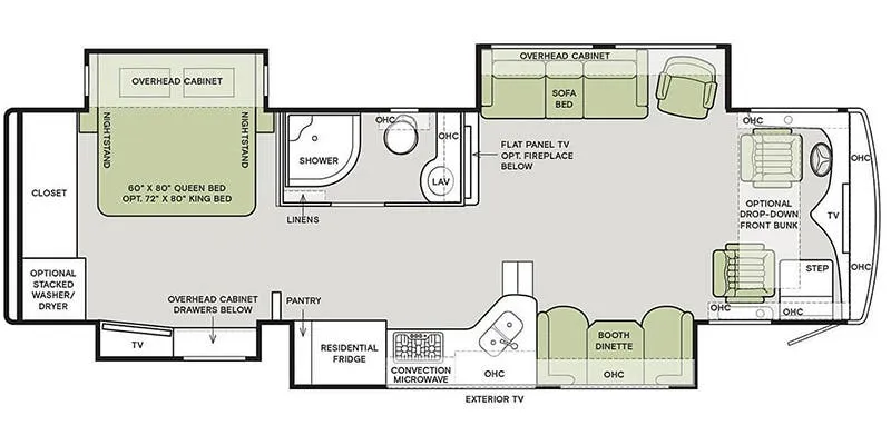 2022 Tiffin Allegro Red 360 33 AA - Floor plan
