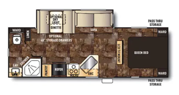 Forest River Cherokee 254Q floor plan