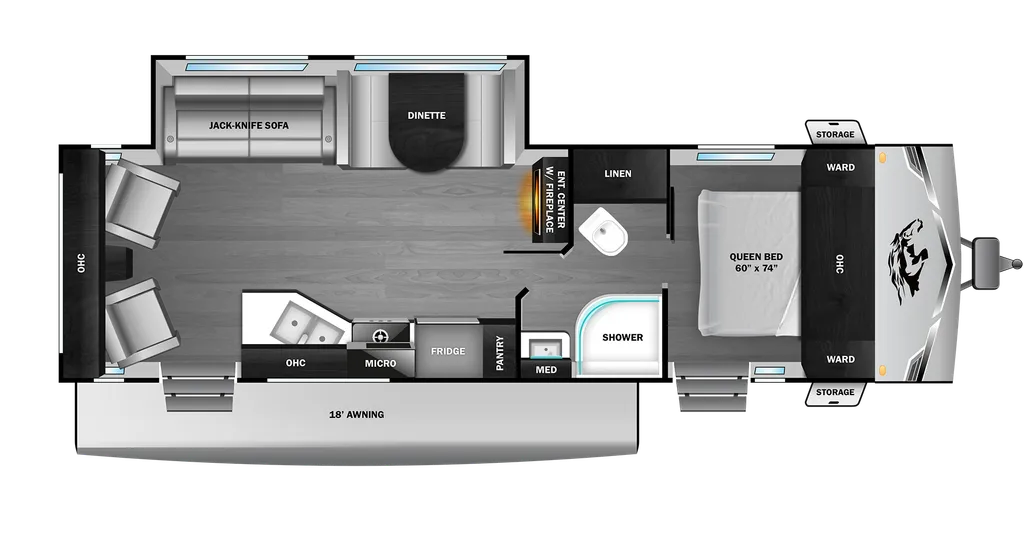 2027 Open Range COLT 26RCS floor plan