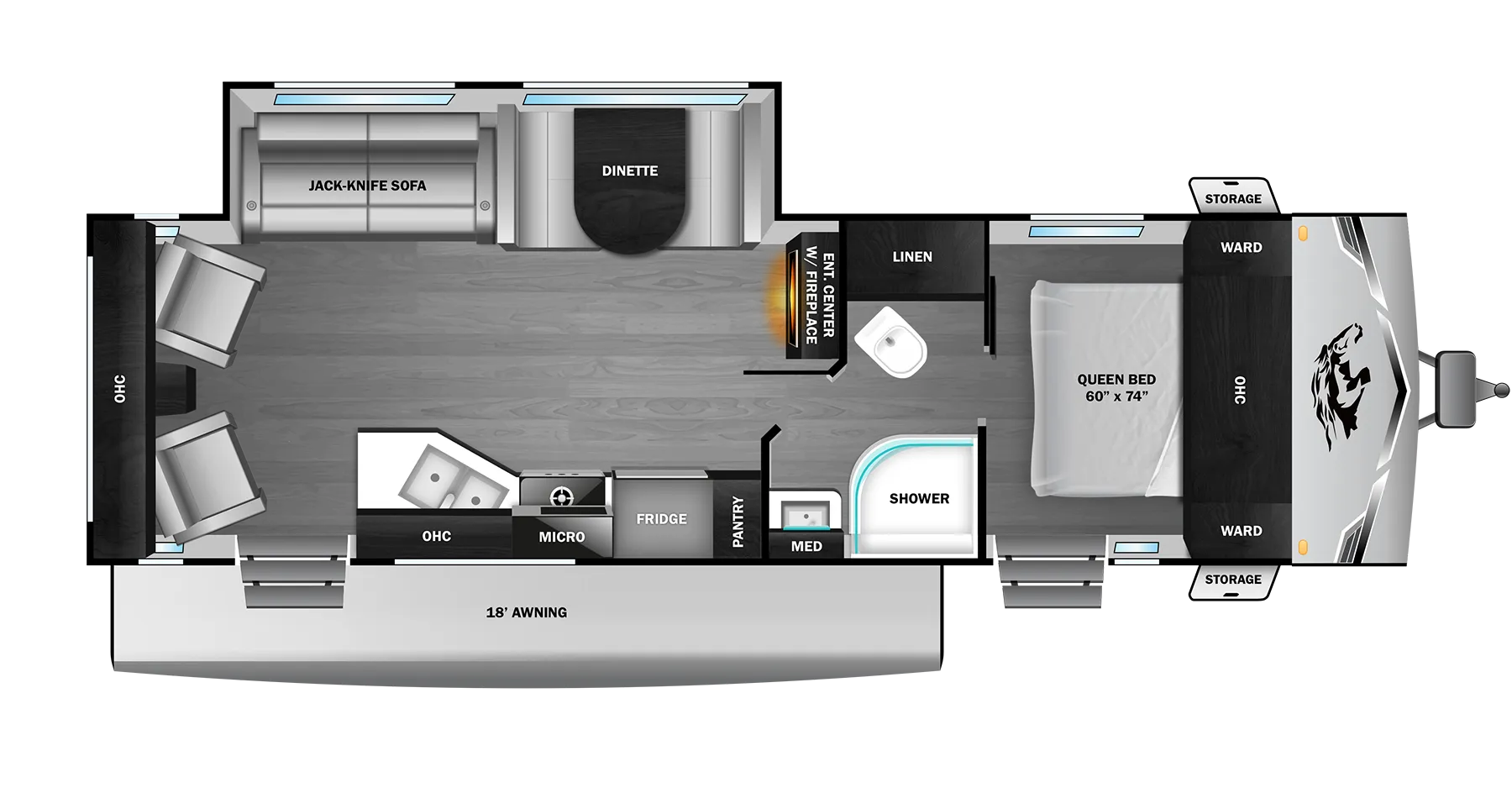 2027 Open Range COLT 26RCS - Floor plan
