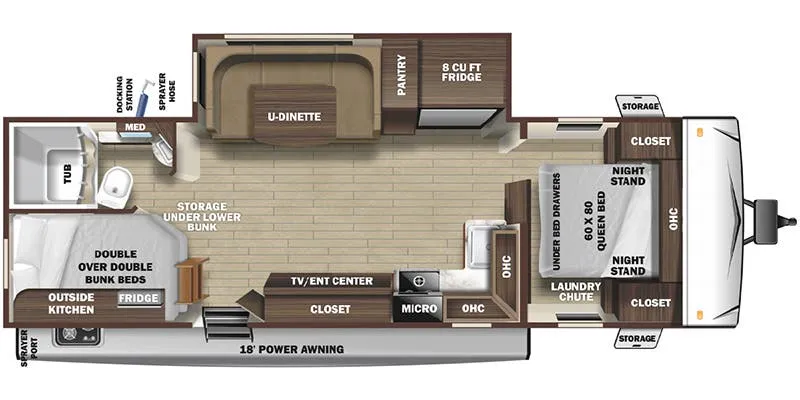 Highland Ridge Range Lite RL241BH floor plan