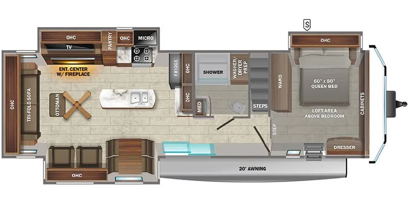 Jayco Jay Flight Bungalow 40DLFT floor plan