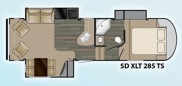 Heartland Sundance XLT 285 TS floor plan