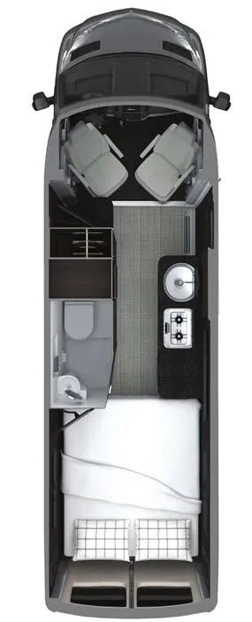 Airstream Interstate 24 24 24GT SLEEPING floor plan