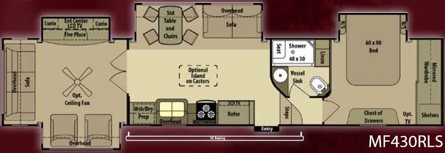 Highland Ridge Mesa Ridge MF430RLS floor plan