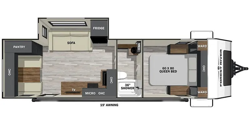 2025 Forest River IBEX 25RLSS - Floor plan