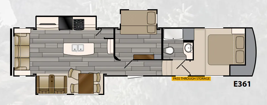 Heartland ElkRidge Xtreme Light E 361 floor plan
