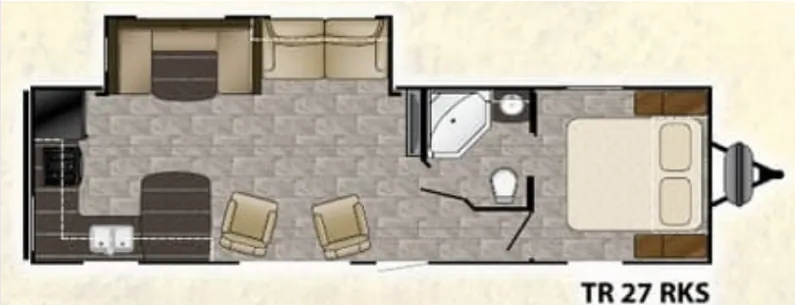 Heartland Trail Runner 27RKS floor plan
