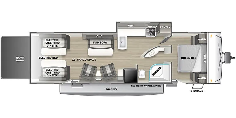 Forest River Sandstorm 293GSLR floor plan