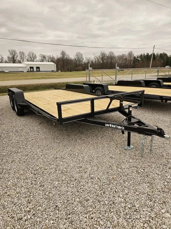 2025 Lone Wolf Trailer Company Wood Floor Car Hauler 83 x 18 - Main photo