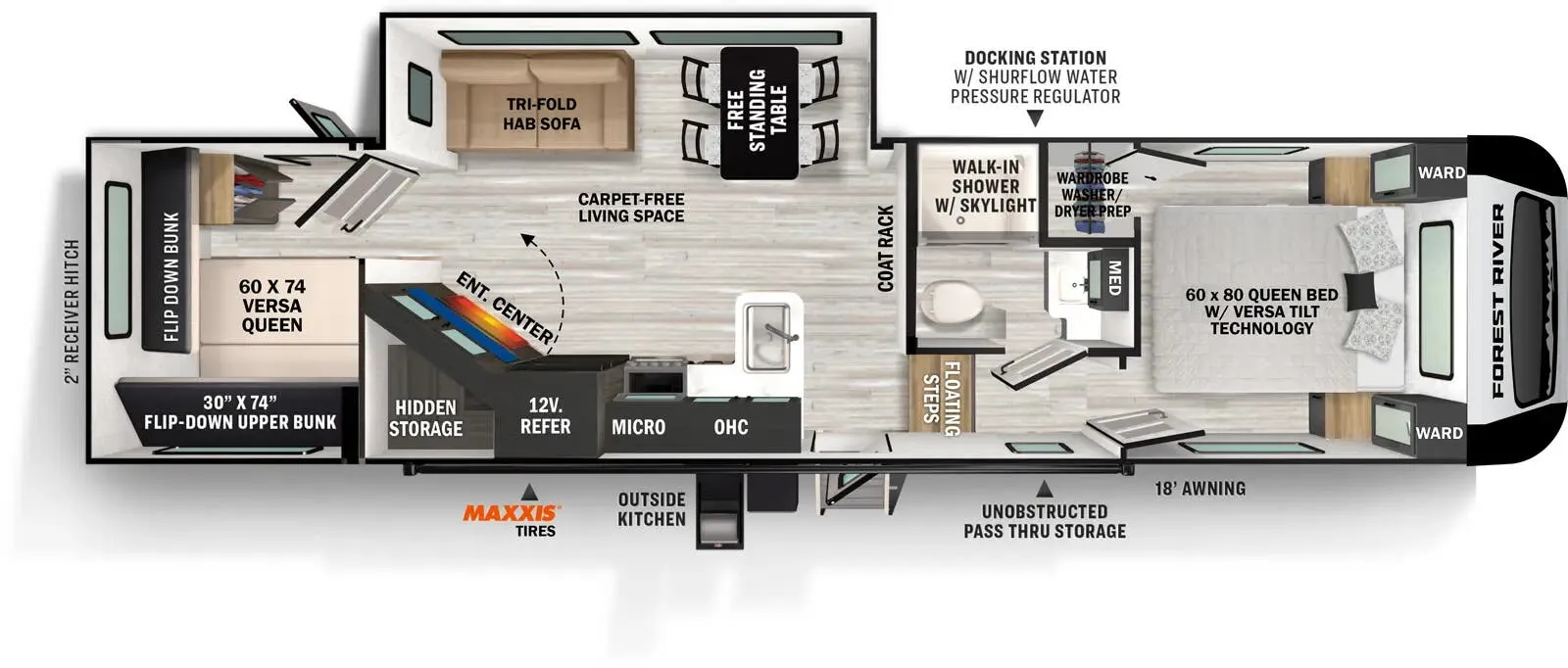 Forest River Impression 290VB floor plan