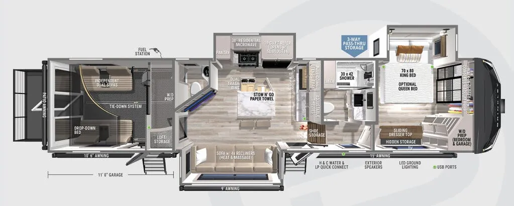 Brinkley Model Gx 3500x floor plan