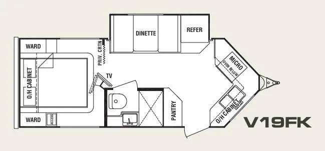 Cruiser RV ViewFinder V19FK floor plan