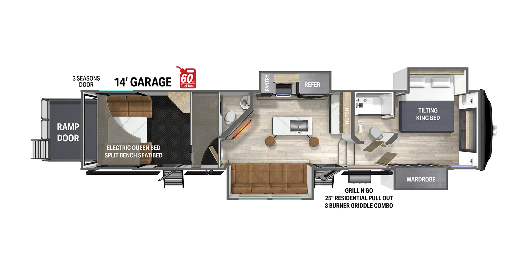 Heartland Cyclone 3714 floor plan