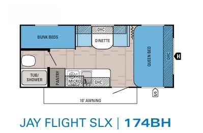 Jayco Jay Flight SLX 174BH floor plan